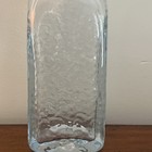 Vintage Clear Glass Refrigerator Water Bottled Pebbled Glass 10   