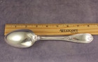 Set Of 4 Antique 1860 Merriman Byrd Coin Silver 8    Serving Spoons - 245g
