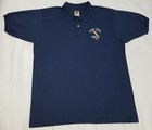 Vintage Embroidered Little Italy New York Polo Shirt Size Xl City Pizza