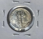 1944 D -mercury Dime Bu- Full Bands Attractive Eye Appeal  Light Toning 