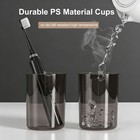 Toothbrush Holder With Toothpaste Dispenser wall Mounted Automatic Black 