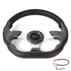 12 5  Carbon Fiber Golf Cart Steering Wheel   Hub Adapter For Ezgo Txt Rxv
