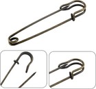 50pcs Safety Pins 3inch 75mm Heavy Duty Extra Large Safety Pins In Bronze Color