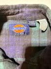 Vintage Dickies Plaid Button Down Shirt Mens Xl Blue Green Long Sleeve Work