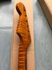 4a Tiger Roasted Flame Maple Start Electric Guitar Neck 22fret Abalone Dot Gloss