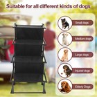 Portable Folding Pet Dog Ramp Steps Non-slip 4 Stairs Ladder For Car Suv Truck