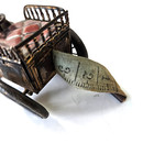 Bh Early 1900 s Automobile Working Figural Windup Tape Measure Automobilia