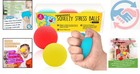 Compact Emoji Stress Balls - Vibrant Sensory Toy Set For Kids   Adults - 3 Count