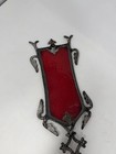 Antique Cast Iron Weathervane  Lightning Rod Arrow  Ruby Red  Glass  Old
