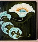 Inglaterra - Azulejos Antiguos De Art Nouveau Majolica C1900
