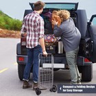 Ironmax Utility Shopping Cart Foldable Jumbo Basket Outdoor Grocery Laundry