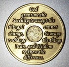 Alcoholics Anonymous Aa 64 Year Bronze Medallion Coin Chip Token Sobriety Sober