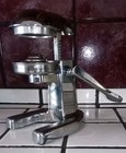 Vintage Heavy Cast Chrome Metal Manual Citrus Juicer  Hand Press Used