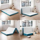 4 Inch Trifold Fold    Memory Foam Folding Mattress With Pillow   Storage Bag