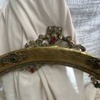 Antique French Apollo Bros  Vanity Tray  Jeweled  Glass 1920s  14x12 No Glass