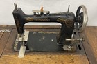 Antique Minnesota Model C Treadle Sewing Machine W  4 Drawer Cabinet Needs Belt