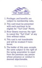 River Downs - Cincinnati  Oh - Thin Plastic Turf Club Membership Card