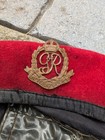 British Ww2 Military Police Beret Badge   Red Beret Mp 7 1 8 Kangol King George