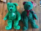 5 Large Beanie Buddy Bears Teddy   2001 Holiday Teddy   Erin   Eggs   2 Regular