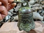 Chinese Old Bronze  Ringing Bell  Carved With Ancient Buddhism Inscriptions