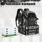 Fishing Tackle Backpack With Rod Holders   4 Tackle Boxes  Outdoor Fishing Bag 