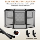 Dog Playpen Oxford Fabric Dog Fence Portable Pet Puppy Kennel Fence Large Crate