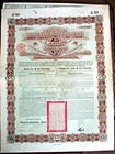 China 1896 Chinese Imperial Government        Bond Gold Loan   Cp 50 Gbp   16 Holes