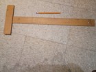 Vintage 18    Wood T-square Straight Edge