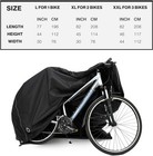 Team Obsidian Waterproof  Travel   Outdoors For 2 Bikes  X-large Bike Cover