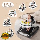 Vwcuvvrt 5in1 Baby Walker Black Music Lights
