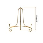 4pcs 6 Inch Plate Stands For Display Iron Folding Easel Plate Holders Gold