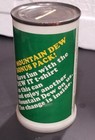 Vintage Mountain Dew Promo Can Bank W  Vintage Mountain Dew T-shirt 1970s
