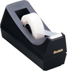 Desktop Tape Dispenser  Weighted Base  1-inch Core  Fits Standard Rolls  Black