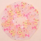 2pcs Women Waterproof Elastic Shower Bathing Salon Hair Head Cap Hat Dot Cartoon