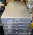 Ca  1960 s Mid-century Modern Steelcase Gray  File Cabinet W 9-vertical Drawers