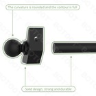 Stair Rods Black Solid With Spherical For 28 32 36 Inch 32 Inch 