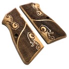 Browning Hp  Girsan Mc35  Eaa And Clone Walnut Grips Hi Power Scroll