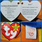      Inch      1995 Ty Beanie Babies Rainbow Inchworm 4th Or 5th Gen Hang Tag  mwmt 