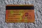 Wildfire Casino Hotel Players Slot Card  blank    Las Vegas  Nevada