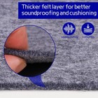 Non Slip Rug Pad  1 4    Extra Thick Felt Under Rug  4x6 Ft Cushioned Carpet Pa   