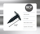 Bcp Fasteners  8 X 1 2   100 Qty Phillips Small Black Modified Truss Head Scr   