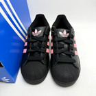 Adidas Originals Superstar Ii J Black Glow Pink  gs  Youth Shoes Jr9862 Sz 5-7