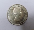 Canada Queen Elizabeth Ii Large Silver 50 Cents Coin 1957 Proof Like Scarce