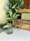 Tiny Brass Horse With Saddle Figurine Statue Miniature Mini Trinket Decor