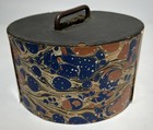 Antique Cherry Wood Pocker Chip Caddy With Bakelite Chips