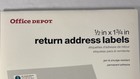 Office Depot White Inkjet laser Return Address Labels  1 2 In  X 1 3 4 Inch S8 