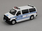 1 64  596 Diecast  Nypd Ford E-series E-350 Police Van  nib 