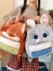 Orange Fox Plush Backpack 32cm Furrycartoon Backpack With Adjustable Straps