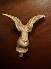 Vintage Brass Eagle Finial Threaded Metal Decorative Architectural Topper