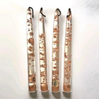 Lucite Gold Flake Taper Candles - 8  - Set Of 4 - Sunbell  Hollywood Regency Mcm